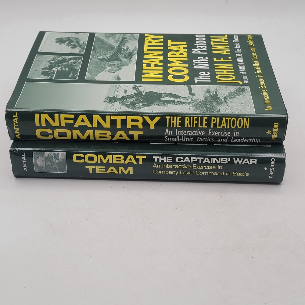 John F Antal Infantry Combat & Combat Team Hardcover 2 Book Military Set